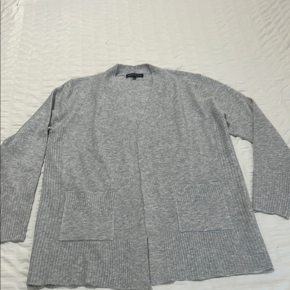 Love Ellie Gray Cardigan - NWOT - Large